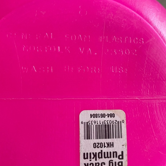 VTG BIG GENERAL FOAM PLASTICS BIG JACK PINK PUMPKIN - Picture 6 of 6